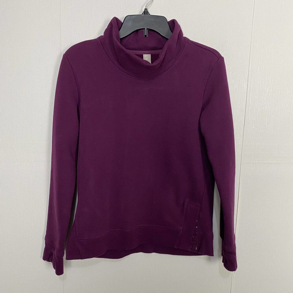 Athleta Girl Inner Strength Funnel Neck Sweatshirt Purple Pullover Size XXL 16.